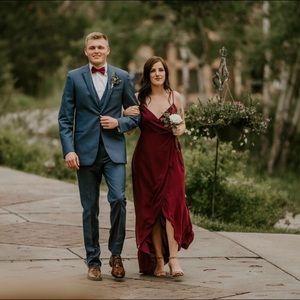 Show Me Your MuMu Mariah wrap dress Merlot